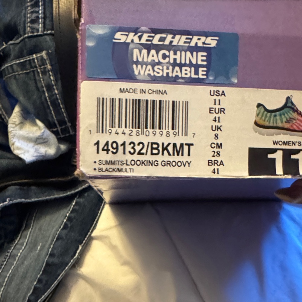 Skechers Women's Black Multi Sneakers